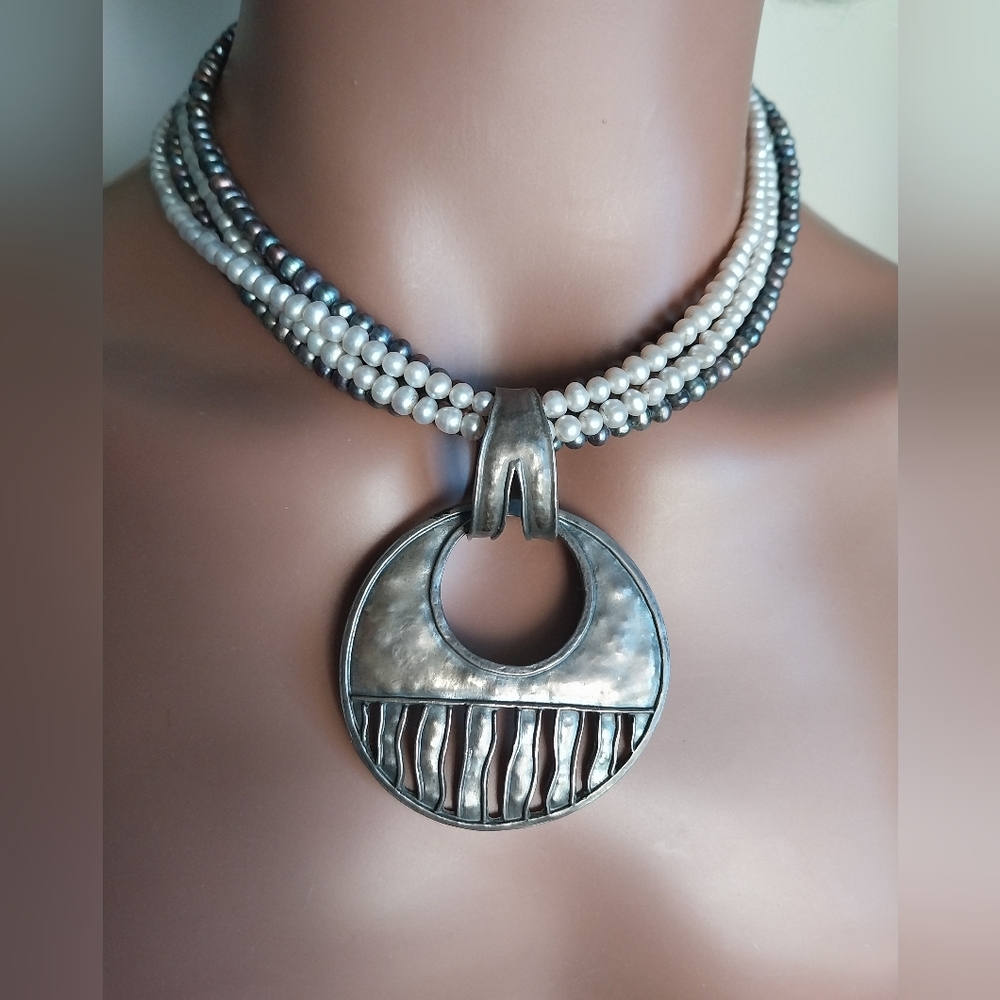 Silpada Sterling Silver Pearl Necklace - Picture 8 of 16